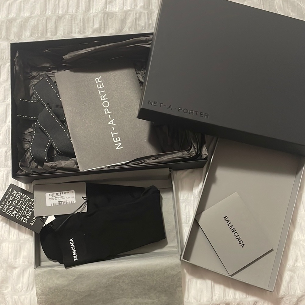 Balenciaga flocked tights/nylons